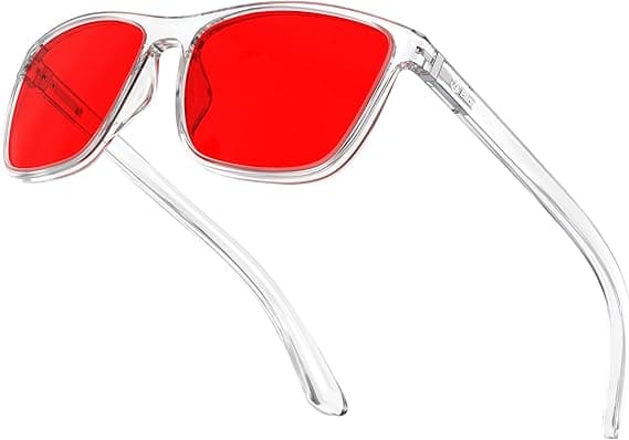 Blaulichtfilterbrille (rote Gläser)