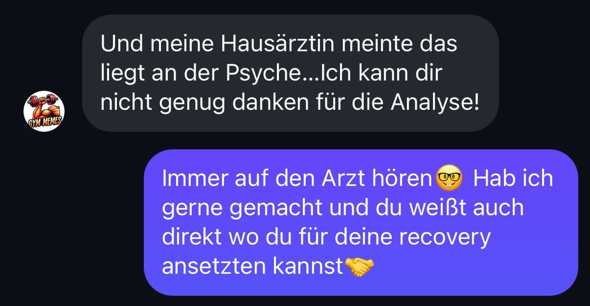 Feedback zur Blutbildanalyse