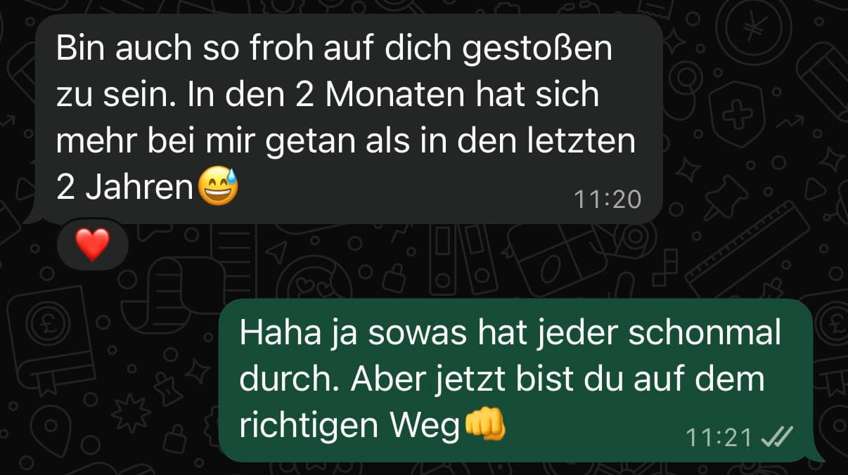 Feedback eines Coaching-Klienten